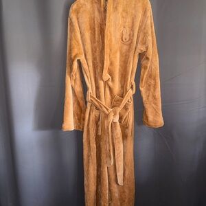 Jedi Brown Plush Hooded Robe with Embroidered Jedi Crest- XL